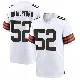 ＃52 Youth Parker Brailsford White Game Cleveland Browns Jersey