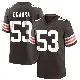 ＃53 Men's Julian Okwara Brown Game Cleveland Browns Team Color Jersey