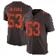 ＃53 Men's Julian Okwara Brown Limited Cleveland Browns Vapor Alternate Jersey