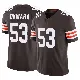 ＃53 Men's Julian Okwara Brown Limited Cleveland Browns Vapor F.U.S.E. Jersey