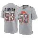 ＃53 Men's Julian Okwara Gray Game Cleveland Browns Atmosphere Fashion Jersey