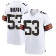 ＃53 Men's Julian Okwara White Game Cleveland Browns Jersey