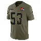 ＃53 Men's Kendrick Green Olive Limited Cleveland Browns 2025 Salute to Service Jersey