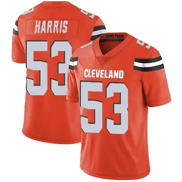 ＃53 Men's Nick Harris Orange Limited Cleveland Browns Alternate Vapor Untouchable Jersey