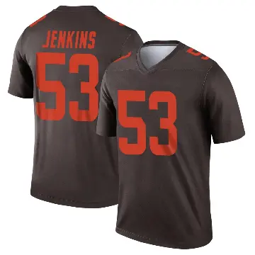 ＃53 Men's Patrick Jenkins Brown Legend Cleveland Browns Alternate Jersey