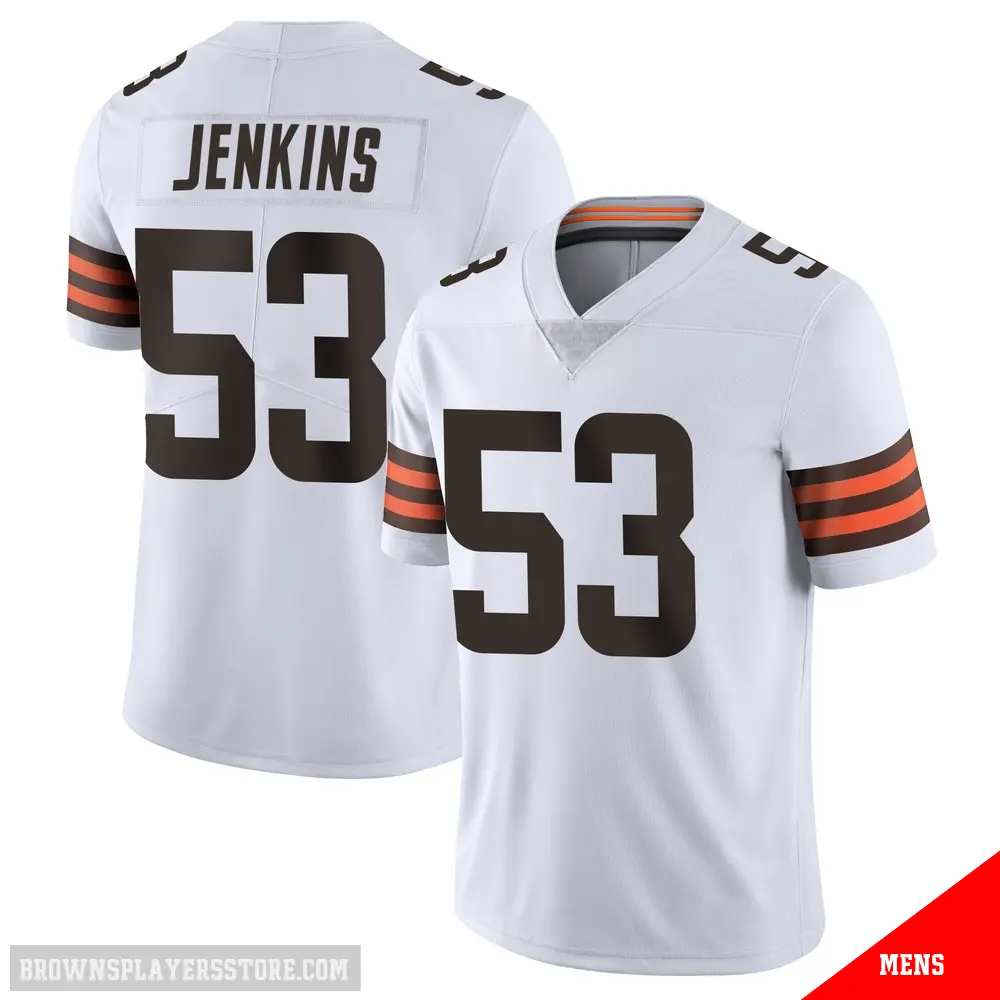 ＃53 Men's Patrick Jenkins White Limited Cleveland Browns Vapor Untouchable Jersey