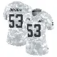 ＃53 Women's Julian Okwara Arctic Camo Limited Cleveland Browns 2024 Salute to Service Jersey