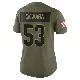 ＃53 Women's Julian Okwara Olive Limited Cleveland Browns 2025 Salute to Service Jersey