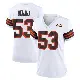 ＃53 Women's Julian Okwara White Game Cleveland Browns 1946 Collection Alternate Jersey