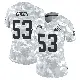 ＃53 Women's Kendrick Green Arctic Camo Limited Cleveland Browns 2024 Salute to Service Jersey
