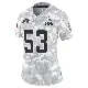 ＃53 Women's Kendrick Green Arctic Camo Limited Cleveland Browns 2024 Salute to Service Jersey