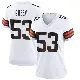 ＃53 Women's Kendrick Green White Game Cleveland Browns Jersey