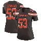 ＃53 Women's Patrick Jenkins Brown Legend Cleveland Browns Jersey