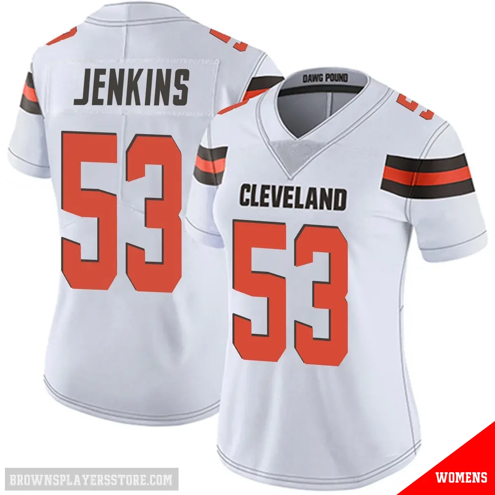 ＃53 Women's Patrick Jenkins White Limited Cleveland Browns Vapor Untouchable Jersey