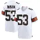 ＃53 Youth Julian Okwara White Game Cleveland Browns Jersey