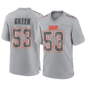 ＃53 Youth Kendrick Green Gray Game Cleveland Browns Atmosphere Fashion Jersey
