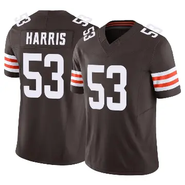 ＃53 Youth Nick Harris Brown Limited Cleveland Browns Vapor F.U.S.E. Jersey