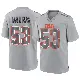 ＃53 Youth Nick Harris Gray Game Cleveland Browns Atmosphere Fashion Jersey