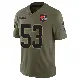＃53 Youth Patrick Jenkins Olive Limited Cleveland Browns 2025 Salute to Service Jersey