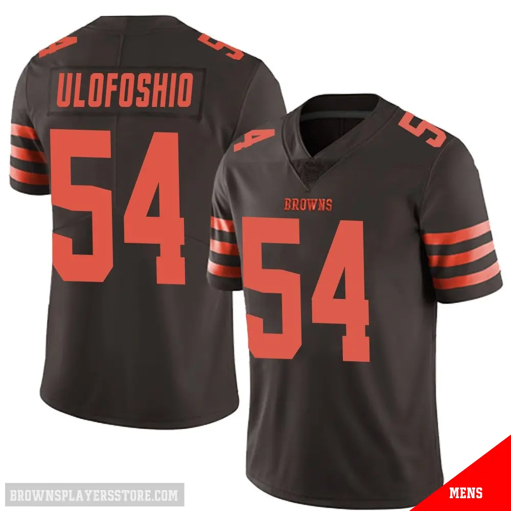 ＃54 Men's Edefuan Ulofoshio Brown Limited Cleveland Browns Color Rush Jersey
