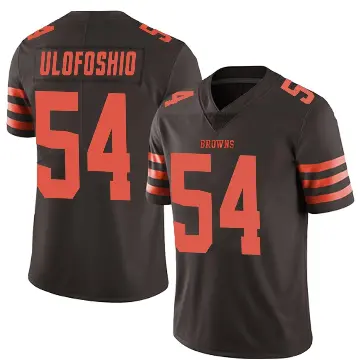 ＃54 Men's Edefuan Ulofoshio Brown Limited Cleveland Browns Color Rush Jersey
