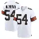 ＃54 Men's Edefuan Ulofoshio White Game Cleveland Browns Jersey