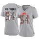 ＃54 Women's Edefuan Ulofoshio Gray Game Cleveland Browns Atmosphere Fashion Jersey