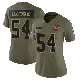 ＃54 Women's Edefuan Ulofoshio Olive Limited Cleveland Browns 2025 Salute to Service Jersey