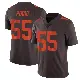 ＃55 Men's Ethan Pocic Brown Limited Cleveland Browns Vapor Alternate Jersey