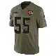 ＃55 Men's Ethan Pocic Olive Limited Cleveland Browns 2025 Salute to Service Jersey