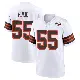 ＃55 Men's Ethan Pocic White Game Cleveland Browns 1946 Collection Alternate Jersey