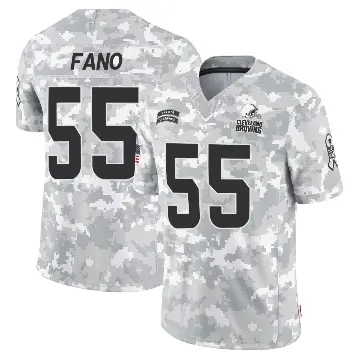 ＃55 Men's Spencer Fano Arctic Camo Limited Cleveland Browns 2024 Salute to Service Jersey