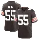 ＃55 Men's Spencer Fano Brown Game Cleveland Browns Team Color Jersey