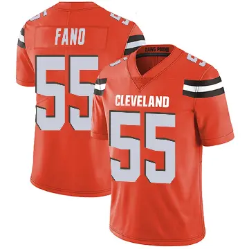 ＃55 Men's Spencer Fano Orange Limited Cleveland Browns Alternate Vapor Untouchable Jersey