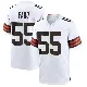 ＃55 Men's Spencer Fano White Game Cleveland Browns Jersey