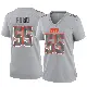 ＃55 Women's Spencer Fano Gray Game Cleveland Browns Atmosphere Fashion Jersey