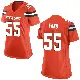 ＃55 Women's Spencer Fano Orange Game Cleveland Browns Alternate Jersey