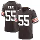＃55 Youth Ethan Pocic Brown Game Cleveland Browns Team Color Jersey