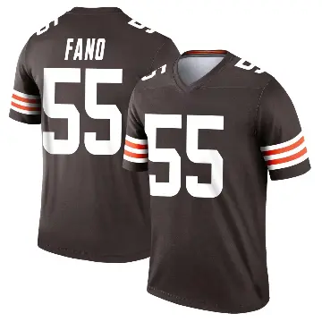 ＃55 Youth Spencer Fano Brown Legend Cleveland Browns Jersey