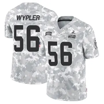 ＃56 Men's Luke Wypler Arctic Camo Limited Cleveland Browns 2024 Salute to Service Jersey