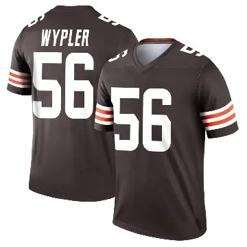 ＃56 Men's Luke Wypler Brown Legend Cleveland Browns Jersey