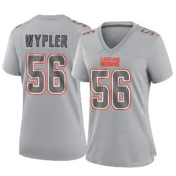＃56 Women's Luke Wypler Gray Game Cleveland Browns Atmosphere Fashion Jersey