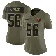 ＃56 Women's Luke Wypler Olive Limited Cleveland Browns 2025 Salute to Service Jersey