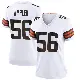 ＃56 Women's Luke Wypler White Game Cleveland Browns Jersey