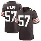 ＃57 Men's Isaiah McGuire Brown Game Cleveland Browns Team Color Jersey