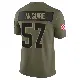 ＃57 Men's Isaiah McGuire Olive Limited Cleveland Browns 2025 Salute to Service Jersey