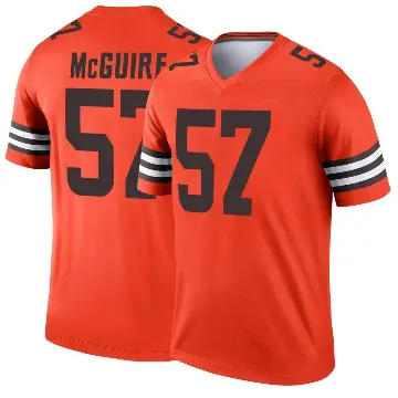 ＃57 Men's Isaiah McGuire Orange Legend Cleveland Browns Inverted Jersey