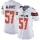 ＃57 Women's Isaiah McGuire White Limited Cleveland Browns Vapor Untouchable Jersey