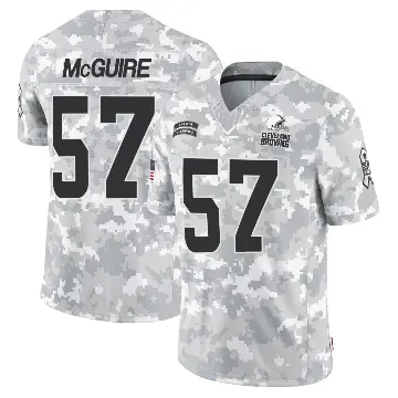 ＃57 Youth Isaiah McGuire Arctic Camo Limited Cleveland Browns 2024 Salute to Service Jersey