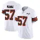 ＃57 Youth Isaiah McGuire White Limited Cleveland Browns Vapor 1946 Collection Alternate Jersey